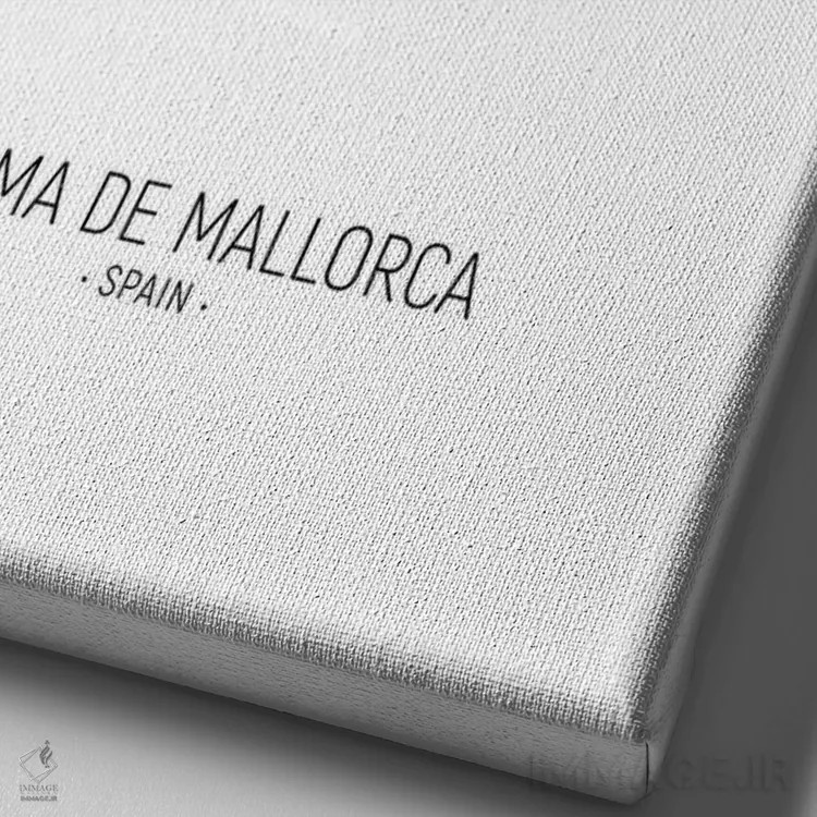 تابلو دکوراتیو نمای عمودی افق پالما ده مایورکا اسپانیا اثر مایکل تامپست - نمای نزدیک بافت بوم