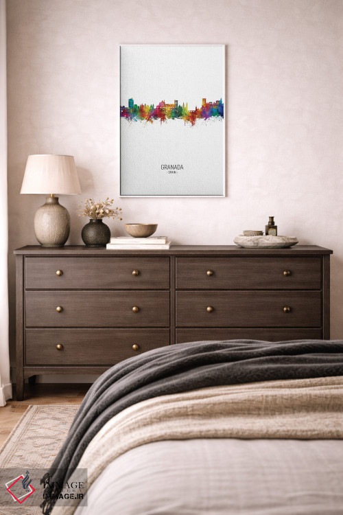 تابلو دکوراتیو نمای عمودی خط افق گرانادا، اسپانیا اثر مایکل تامپست - D2W