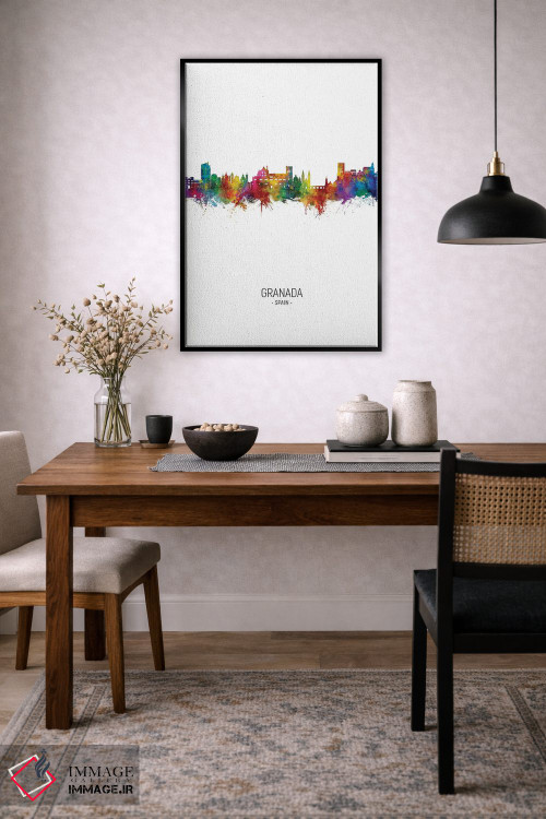 تابلو دکوراتیو نمای عمودی خط افق گرانادا، اسپانیا اثر مایکل تامپست - D5B