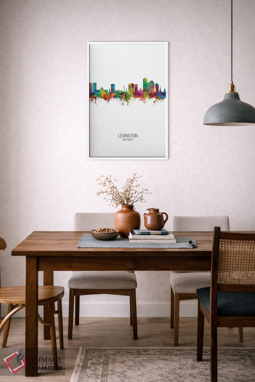 تابلو دکوراتیو نمای عمودی افق شهر لکسینگتون کنتاکی اثر مایکل تامپست - D5W