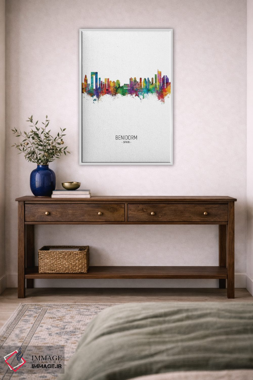 تابلو دکوراتیو نمای عمودی افق بنیدورم اسپانیا اثر مایکل تامپست - D3W