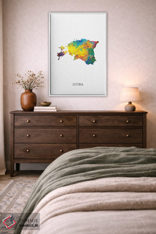 تابلو دکوراتیو نقشه استونی اثر مایکل تامپست - D2W