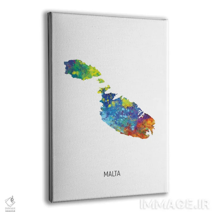 تابلو دکوراتیو نقشه مالت اثر مایکل تامپست - نمای پرسپکتیو محصول