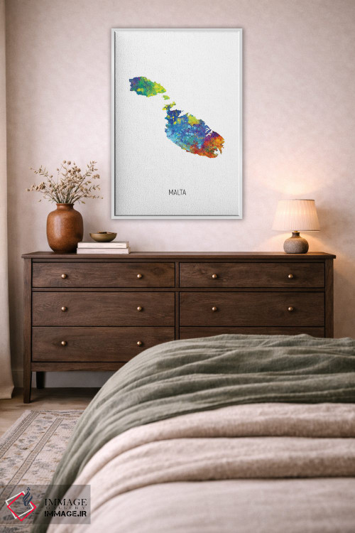 تابلو دکوراتیو نقشه مالت اثر مایکل تامپست - D2W