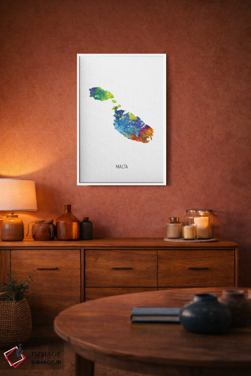 تابلو دکوراتیو نقشه مالت اثر مایکل تامپست - D3W