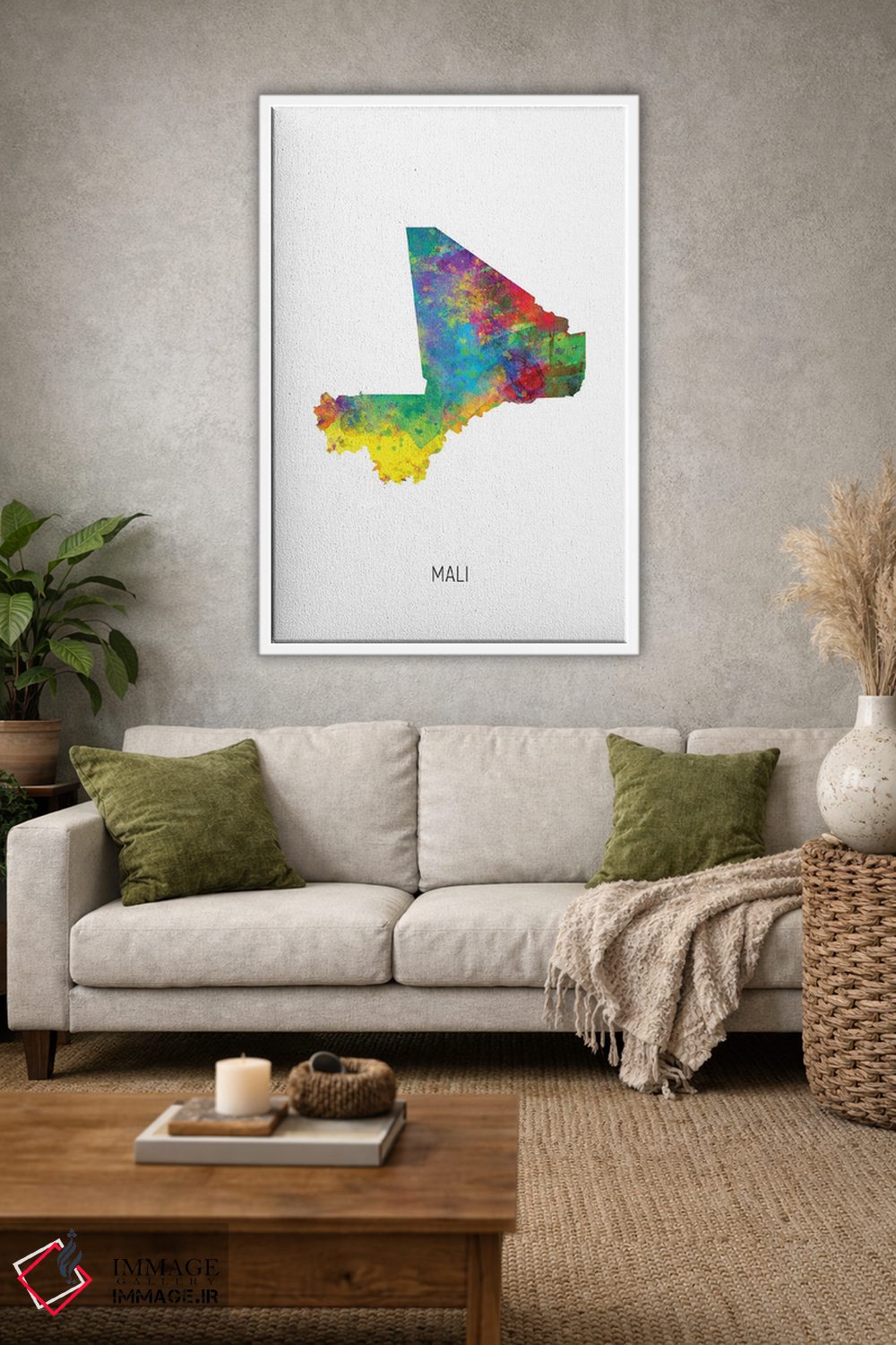 تابلو دکوراتیو نقشه مالی اثر مایکل تامپست - D2W