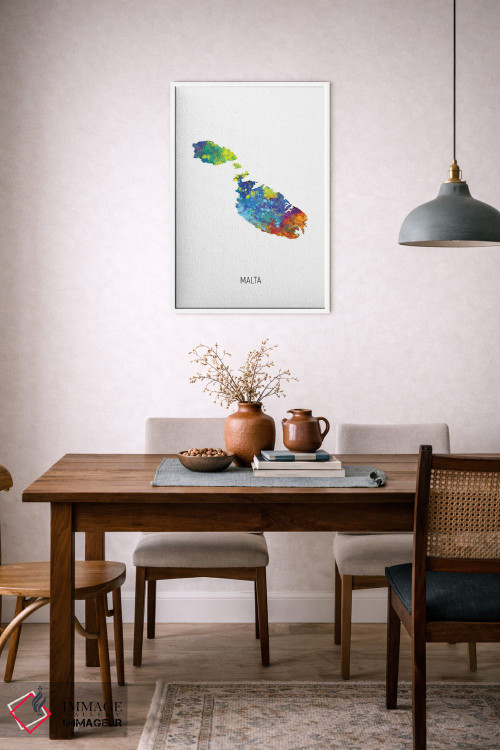 تابلو دکوراتیو نقشه مالت اثر مایکل تامپست - D6W