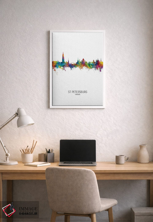 تابلو دکوراتیو افق سن پترزبورگ، روسیه اثر مایکل تامپست - D1W
