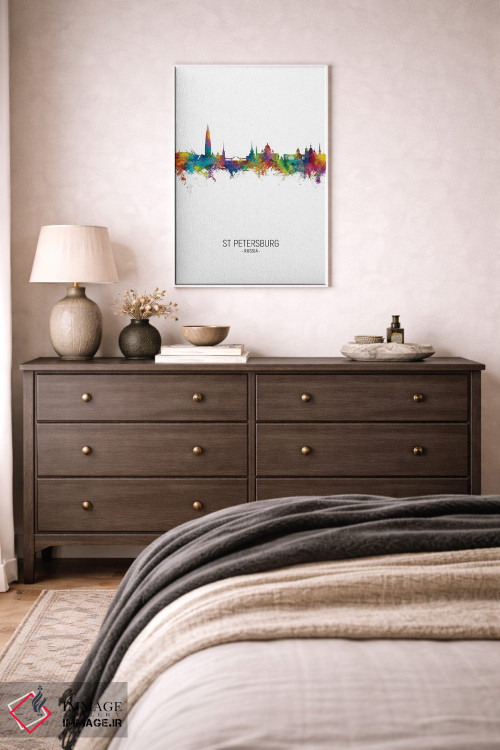 تابلو دکوراتیو افق سن پترزبورگ، روسیه اثر مایکل تامپست - D2W