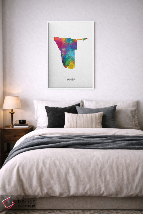 تابلو دکوراتیو نقشه نامیبیا اثر مایکل تامپست - D5W