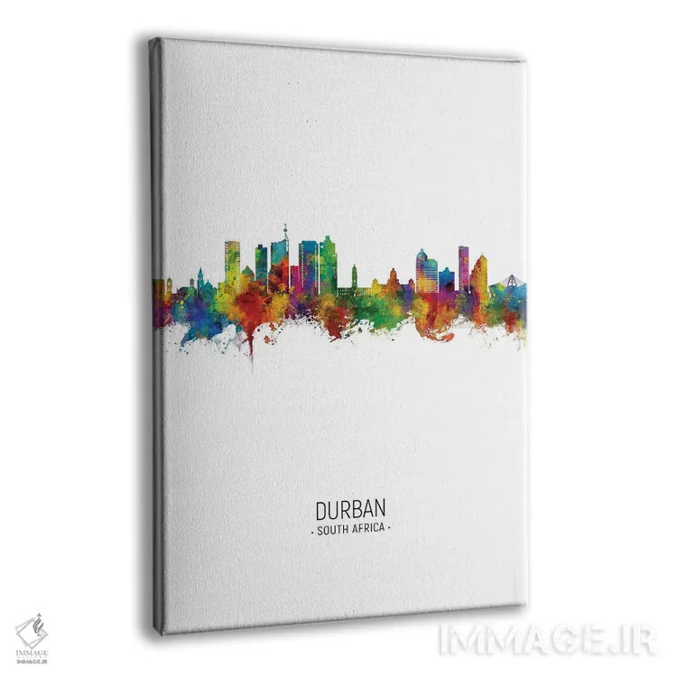 تابلو دکوراتیو نمای عمودی از افق دوربان، آفریقای جنوبی اثر مایکل تامپست - نمای پرسپکتیو محصول