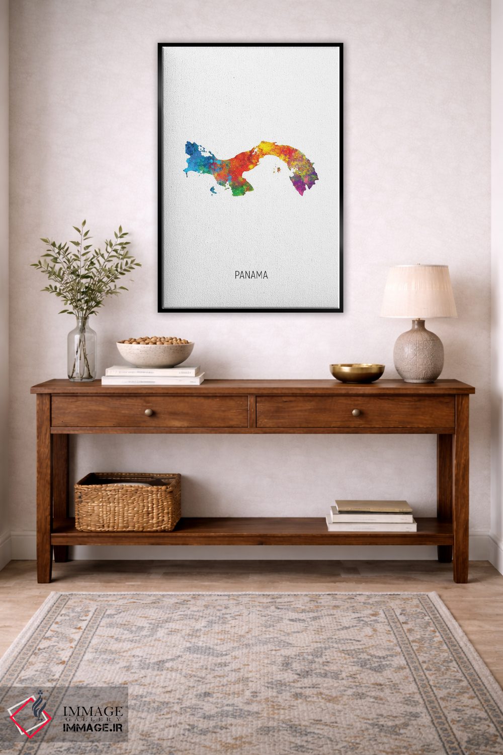 تابلو دکوراتیو نقشه پاناما اثر مایکل تامپست - D4B