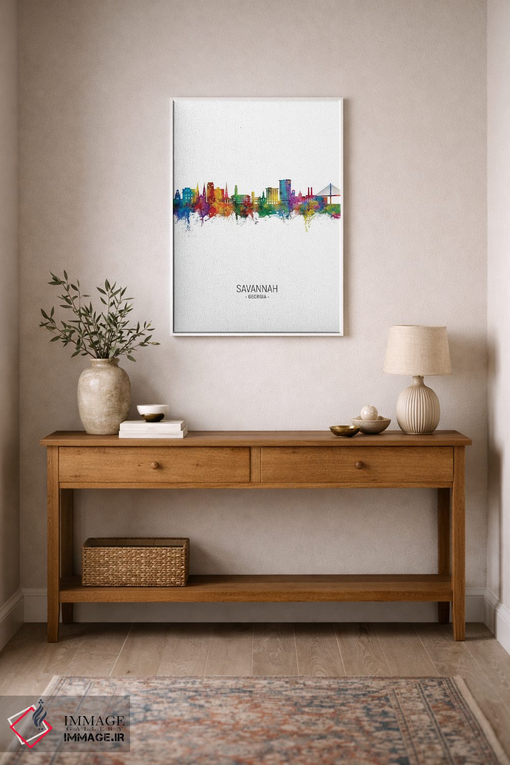 تابلو دکوراتیو نمای عمودی از افق ساوانا، جورجیا اثر مایکل تامپست - D1W