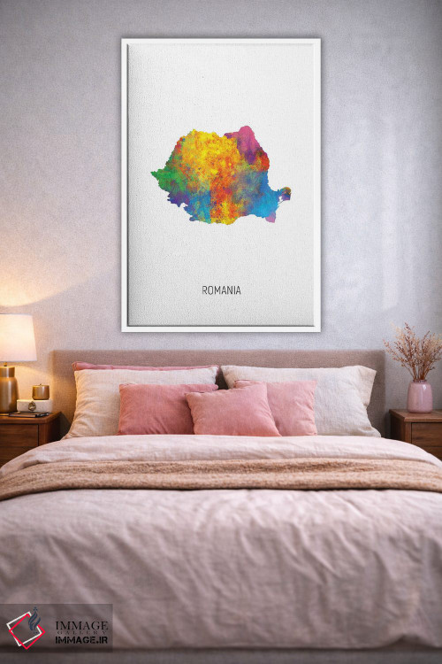 تابلو دکوراتیو نقشه رومانی اثر مایکل تامپست - D1W