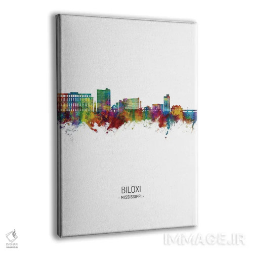 تابلو دکوراتیو نمای پرتره خط افق بیلاکسی می سی سی پی اثر مایکل تامپست - نمای پرسپکتیو محصول