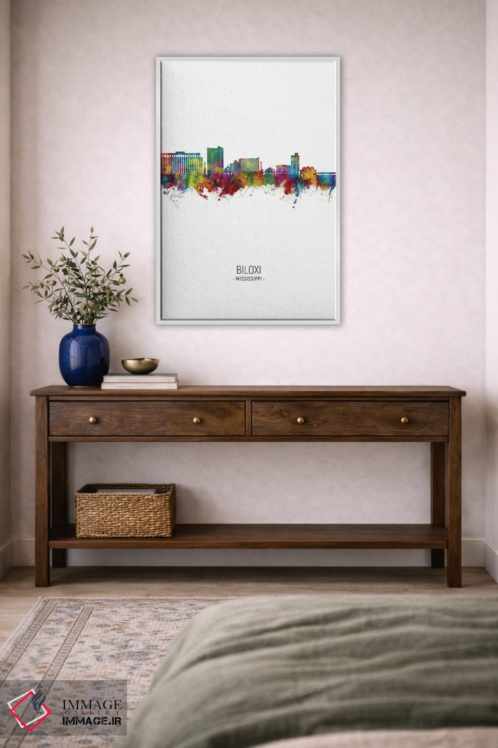 تابلو دکوراتیو نمای پرتره خط افق بیلاکسی می سی سی پی اثر مایکل تامپست - D3W