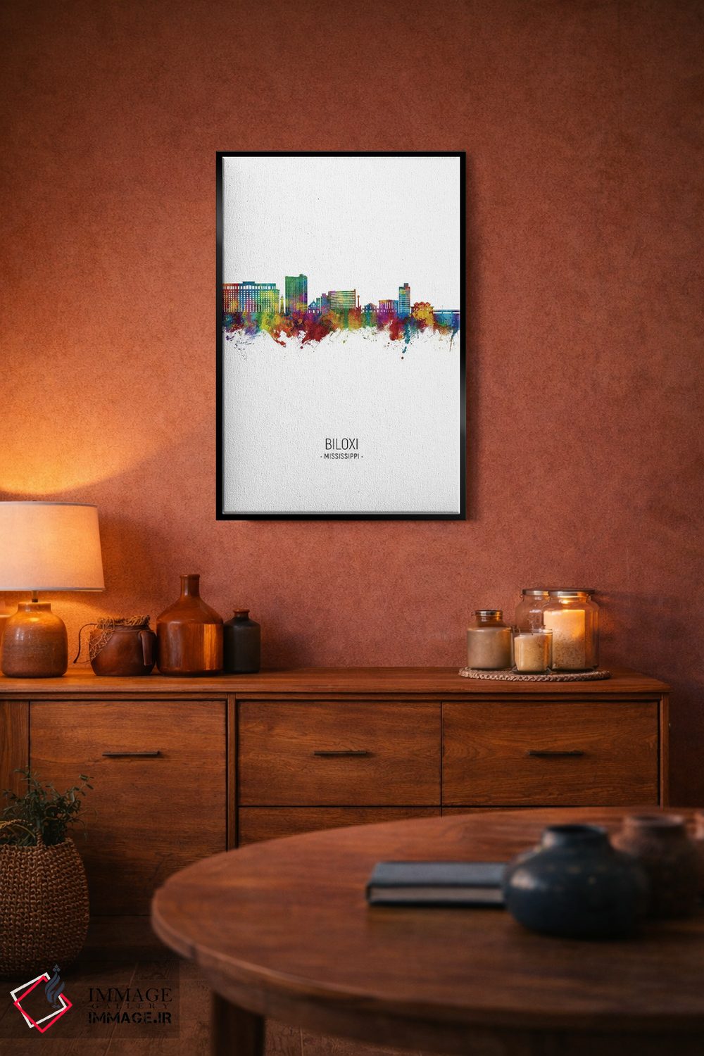 تابلو دکوراتیو نمای پرتره خط افق بیلاکسی می سی سی پی اثر مایکل تامپست - D5B