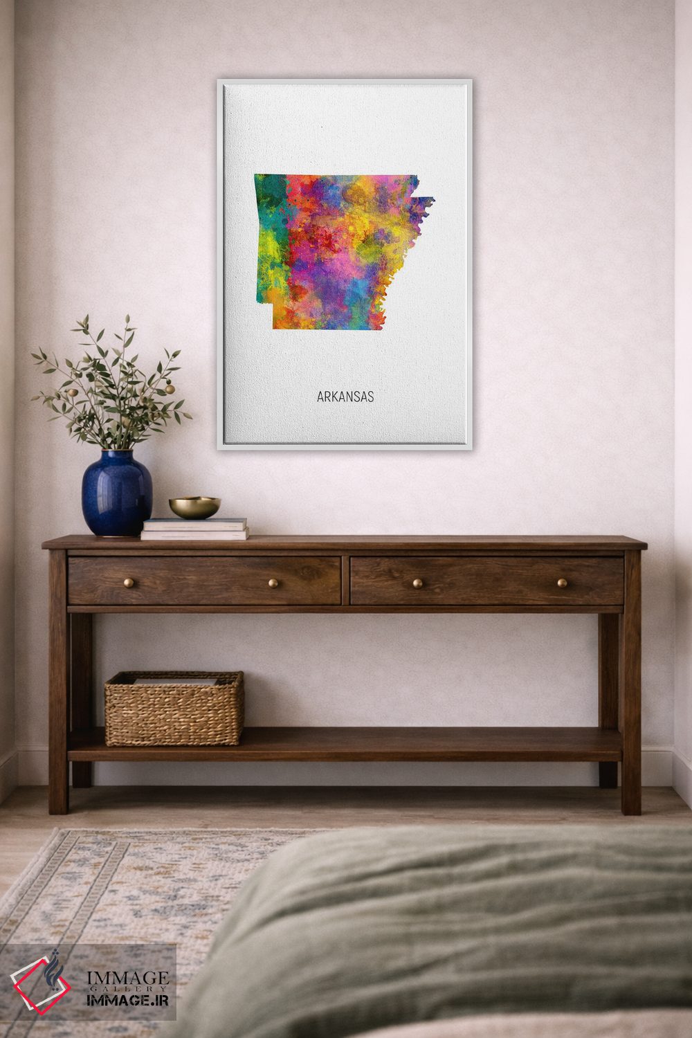 تابلو دکوراتیو نقشه آرکانزاس اثر مایکل تامپست - D2W