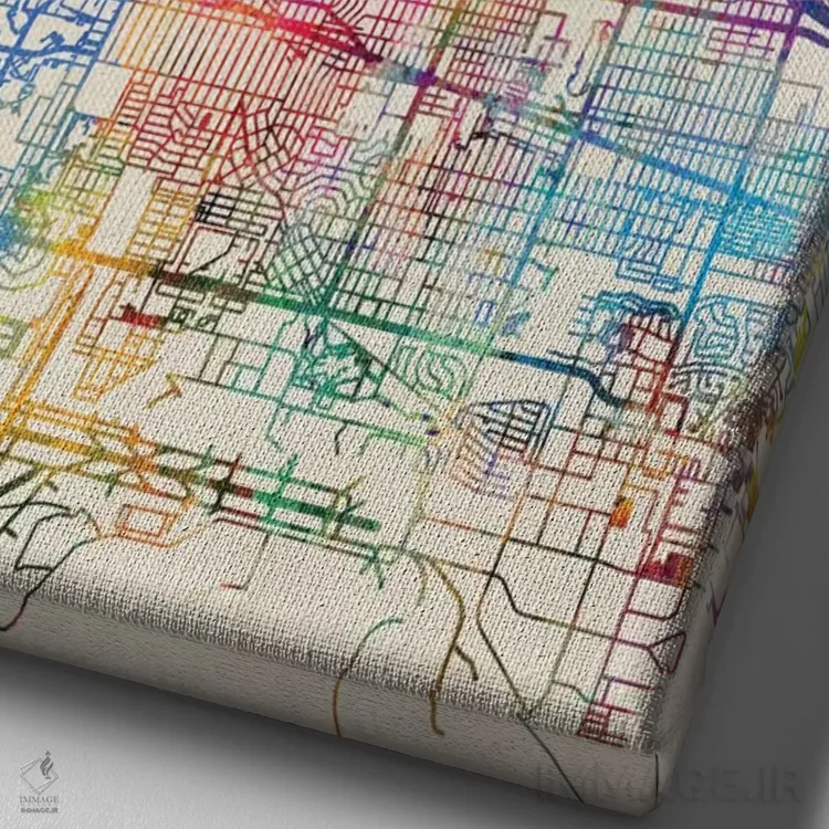 تابلو انتزاعی New Mexico, USA,آلبوکرکی، نیومکزیکو، آمریکا اثر مایکل تامپست - نمای نزدیک بافت بوم