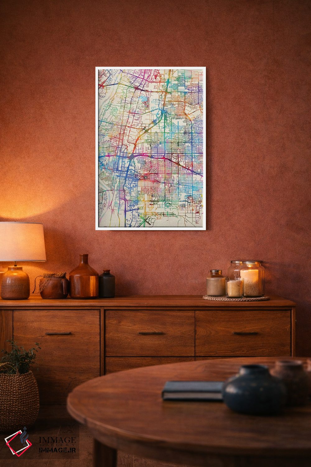 تابلو انتزاعی New Mexico, USA,آلبوکرکی، نیومکزیکو، آمریکا اثر مایکل تامپست - D3W