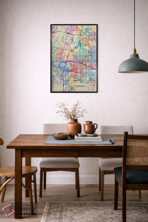 تابلو انتزاعی New Mexico, USA,آلبوکرکی، نیومکزیکو، آمریکا اثر مایکل تامپست - D6B