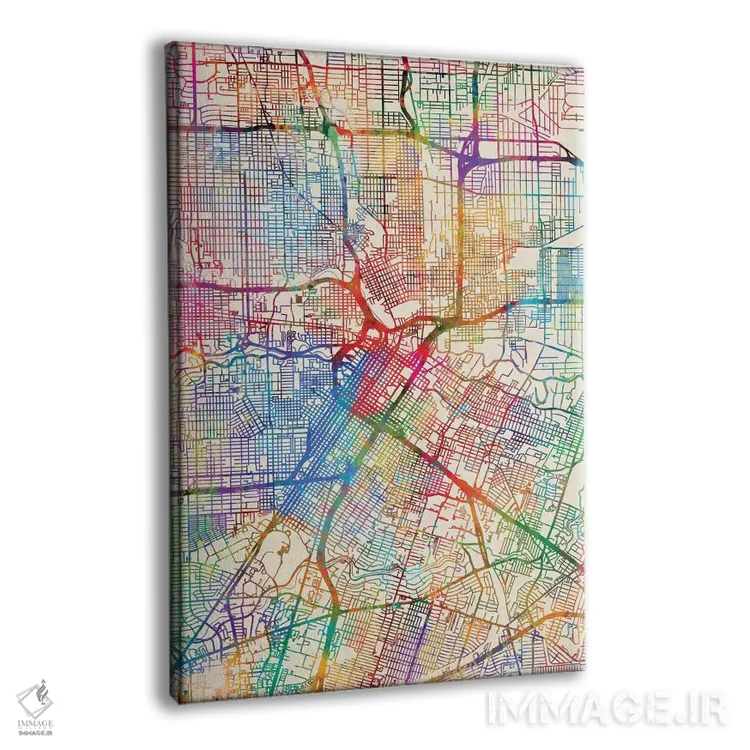 تابلو انتزاعی Texas, USA,هیوستون، تگزاس، آمریکا اثر مایکل تامپست - نمای پرسپکتیو محصول