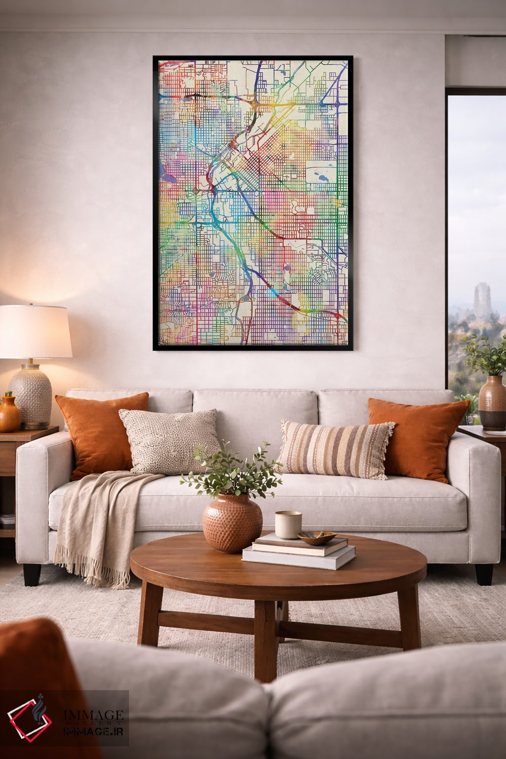 تابلو انتزاعی Colorado, USA,دنور، کلرادو، آمریکا اثر مایکل تامپست - D2B