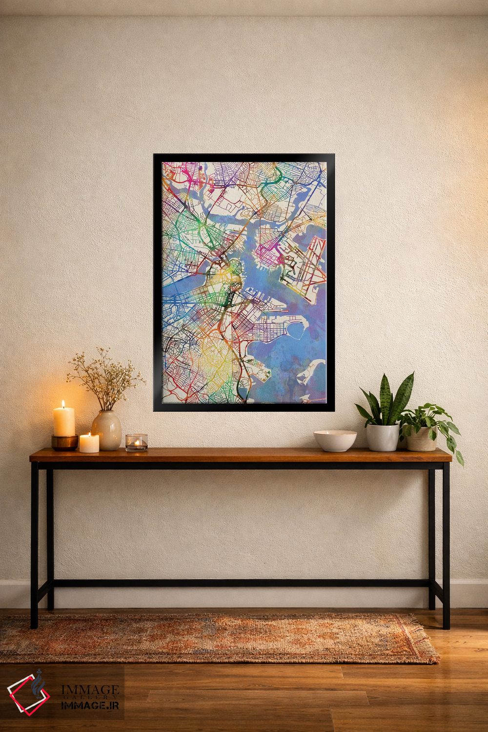 تابلو انتزاعی Massachusetts, USA,بوستون، ماساچوست، آمریکا اثر مایکل تامپست - D4B