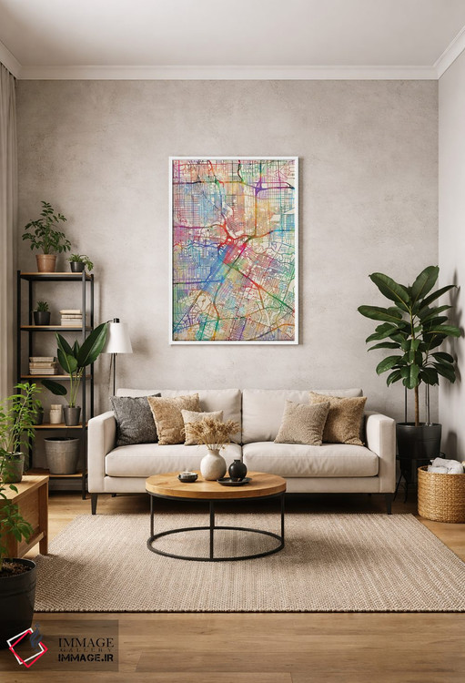 تابلو انتزاعی Texas, USA,هیوستون، تگزاس، آمریکا اثر مایکل تامپست - D1W