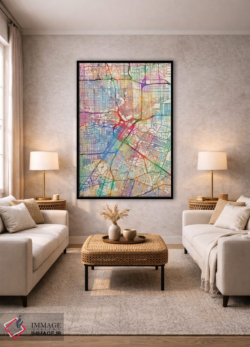 تابلو انتزاعی Texas, USA,هیوستون، تگزاس، آمریکا اثر مایکل تامپست - D2B