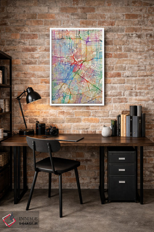 تابلو انتزاعی Texas, USA,هیوستون، تگزاس، آمریکا اثر مایکل تامپست - D3W