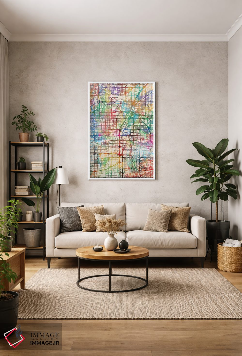 تابلو انتزاعی Nevada, USA,لاس وگاس، نوادا، آمریکا اثر مایکل تامپست - D1W