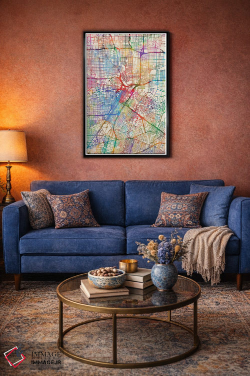 تابلو انتزاعی Texas, USA,هیوستون، تگزاس، آمریکا اثر مایکل تامپست - D5B