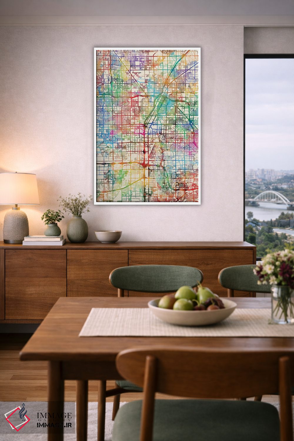 تابلو انتزاعی Nevada, USA,لاس وگاس، نوادا، آمریکا اثر مایکل تامپست - D6W