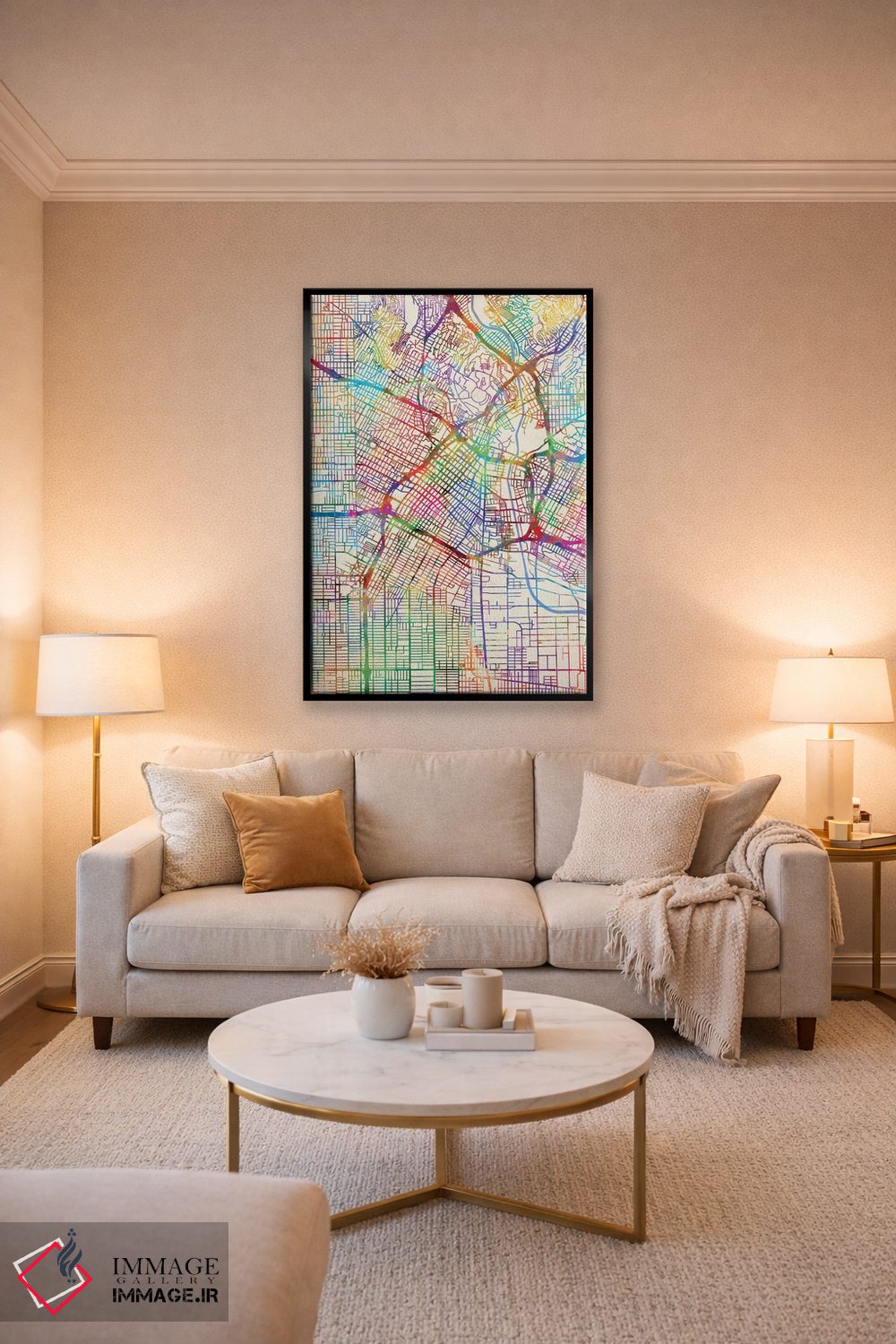 تابلو انتزاعی California, USA,لس آنجلس، کالیفرنیا، آمریکا اثر مایکل تامپست - D4B