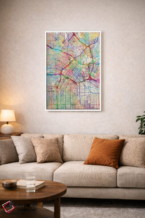 تابلو انتزاعی California, USA,لس آنجلس، کالیفرنیا، آمریکا اثر مایکل تامپست - D3W