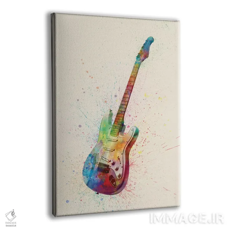 تابلو دکوراتیو گیتار الکتریک I اثر مایکل تامپست - نمای پرسپکتیو محصول