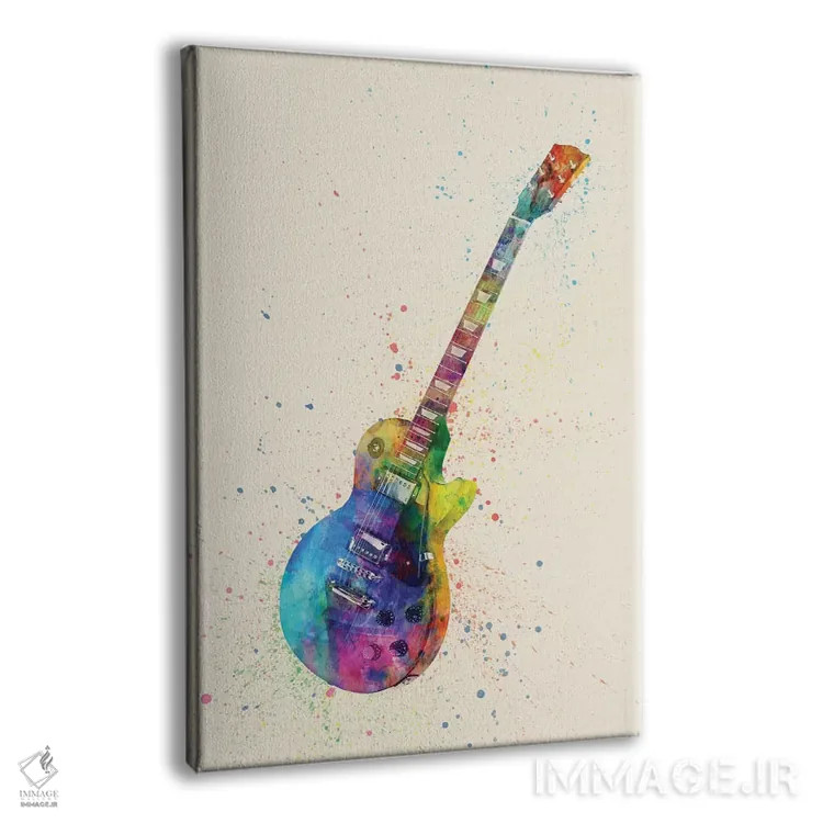 تابلو دکوراتیو گیتار الکتریک II اثر مایکل تامپست - نمای پرسپکتیو محصول