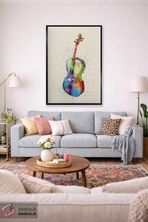تابلو دکوراتیو ویولنسل اثر مایکل تامپست - D1B