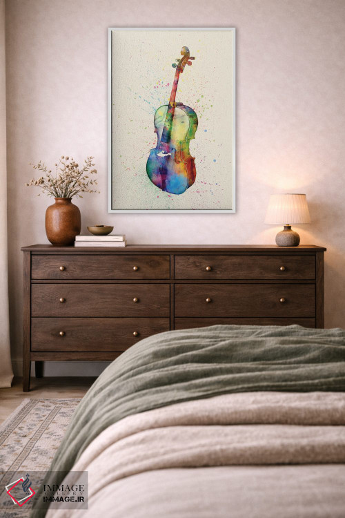 تابلو دکوراتیو ویولنسل اثر مایکل تامپست - D3W