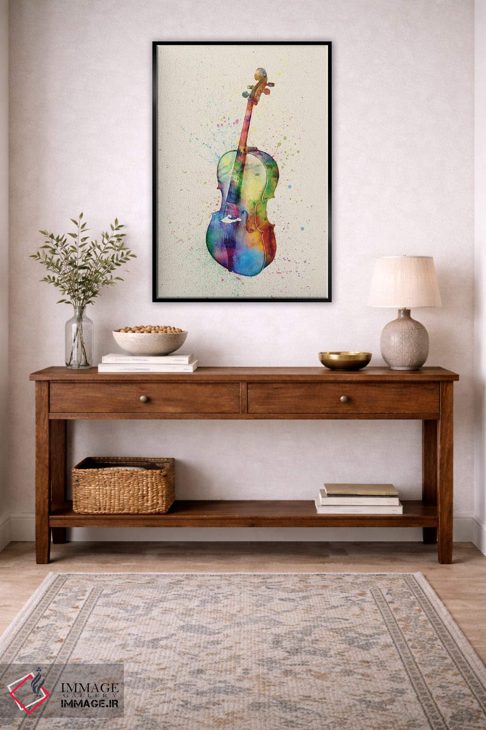 تابلو دکوراتیو ویولنسل اثر مایکل تامپست - D4B