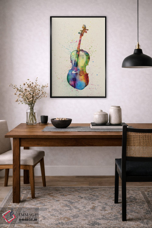 تابلو دکوراتیو ویولنسل اثر مایکل تامپست - D5B