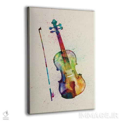 تابلو دکوراتیو ویولن اثر مایکل تامپست - نمای پرسپکتیو محصول