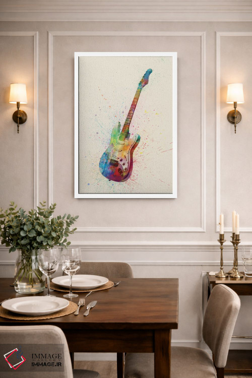 تابلو دکوراتیو گیتار الکتریک I اثر مایکل تامپست - D1W