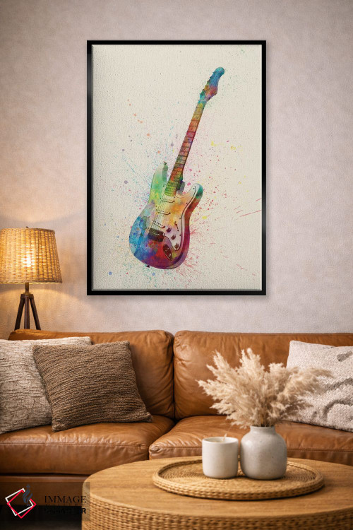 تابلو دکوراتیو گیتار الکتریک I اثر مایکل تامپست - D4B