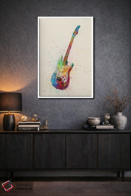 تابلو دکوراتیو گیتار الکتریک I اثر مایکل تامپست - D2W
