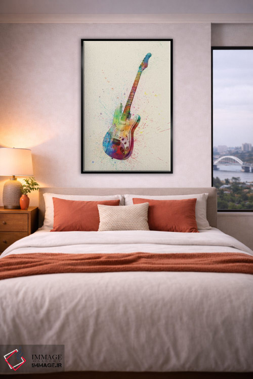 تابلو دکوراتیو گیتار الکتریک I اثر مایکل تامپست - D5B