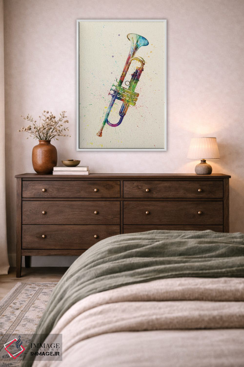 تابلو دکوراتیو ترومپت اثر مایکل تامپست - D3W