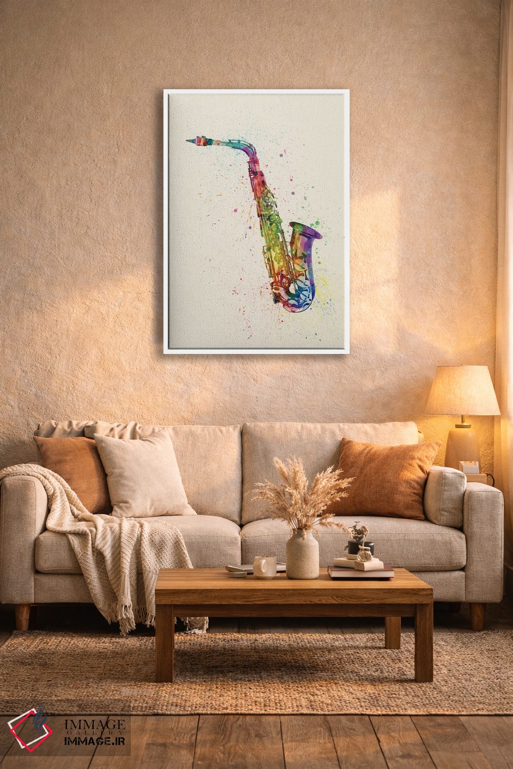 تابلو دکوراتیو ساکسوفون اثر مایکل تامپست - D4W
