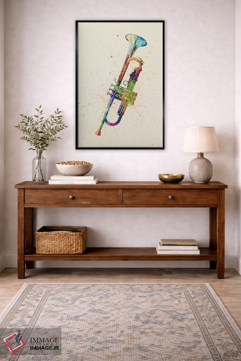 تابلو دکوراتیو ترومپت اثر مایکل تامپست - D5B